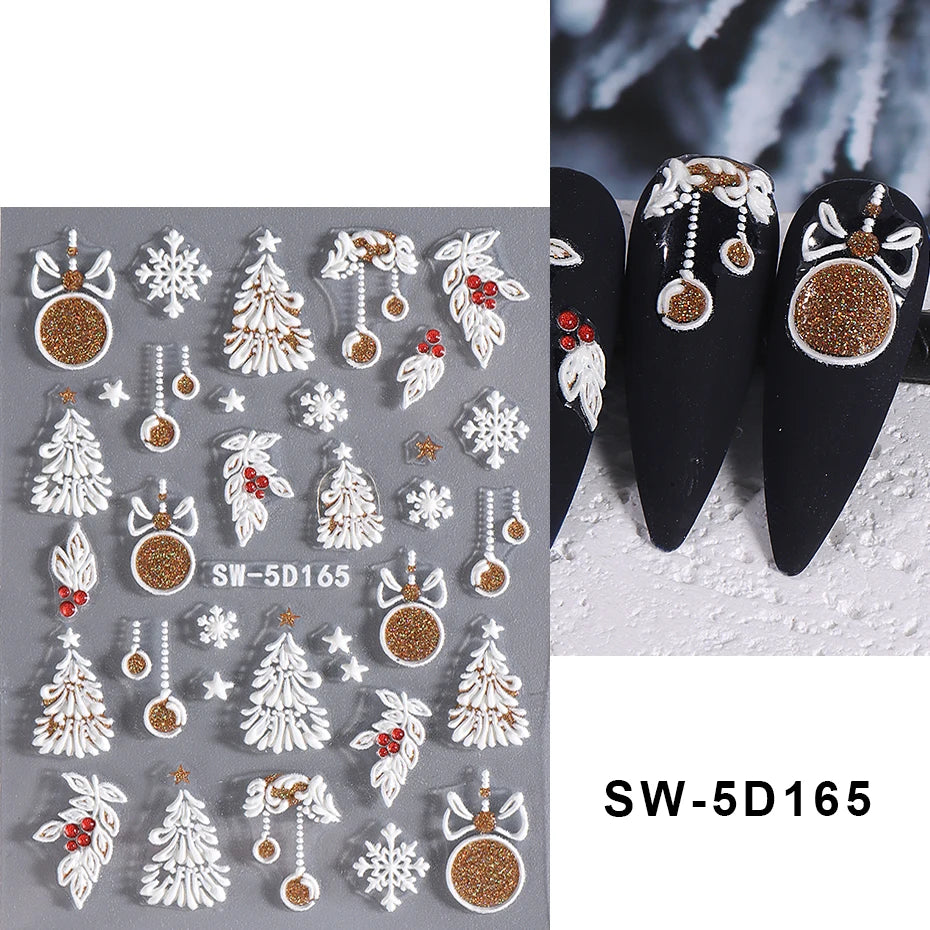 Christmas Cartoon Nail Art Decals