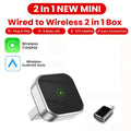 2 in 1 Wireless CarPlay and Android Auto Adapter 5.8Ghz Bluetooth 5.0