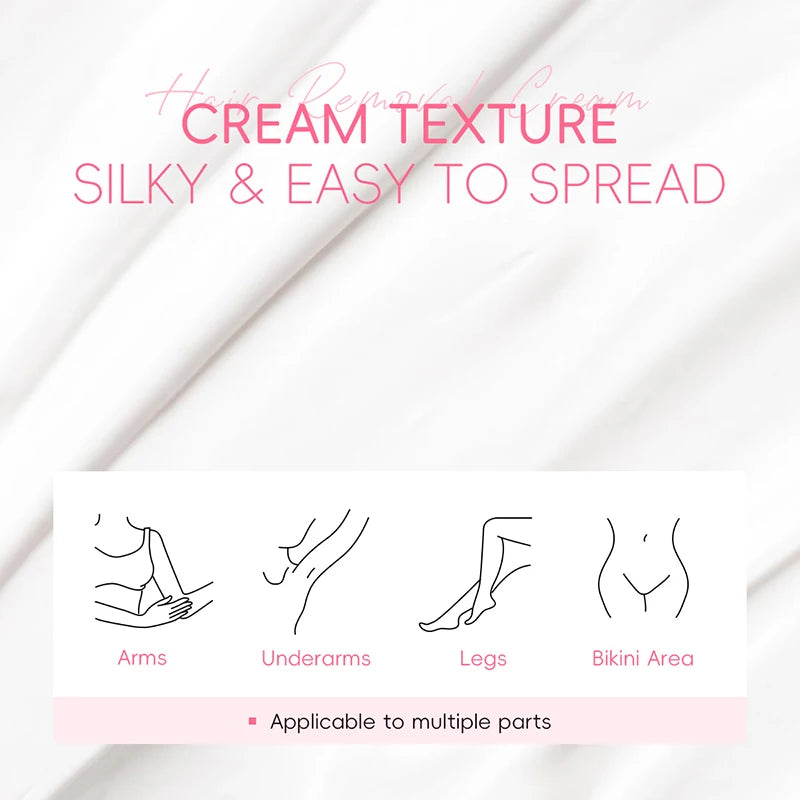 Painless Gentle Hair Removal Cream for Sensitive Body Areas - 15