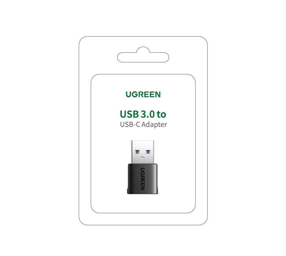 USB-A Male to USB-C Female OTG Adapter for Data and Charging - 19