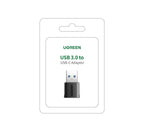 USB-A Male to USB-C Female OTG Adapter for Data and Charging