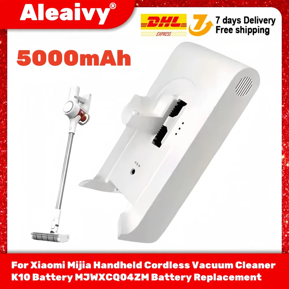 Replacement Battery for Xiaomi Mijia K10 Cordless Vacuum 25.2V 5000mAh