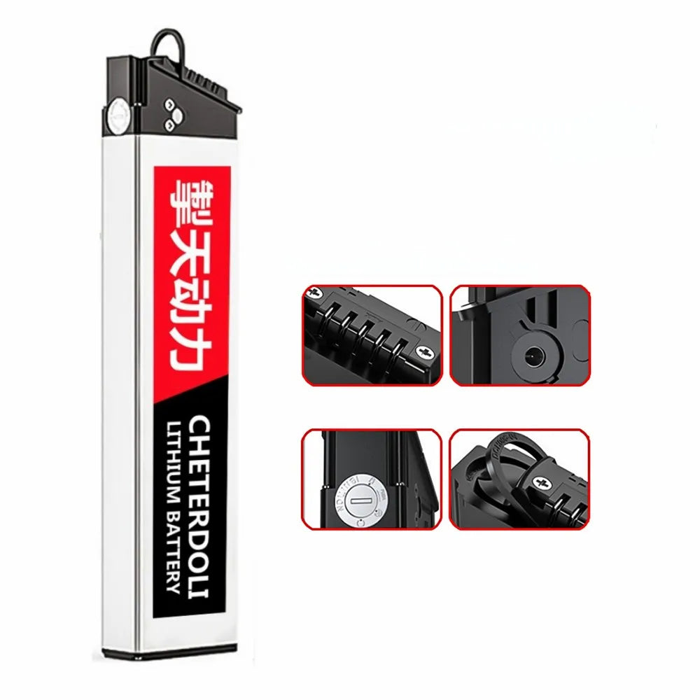 48V Lithium-Ion E-Bike Replacement Battery for Folding Electric Bikes - 3