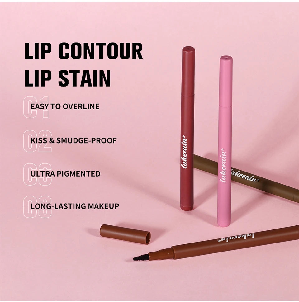 Waterproof Felt-Tip Lip Liner for Sculpting and Contouring
