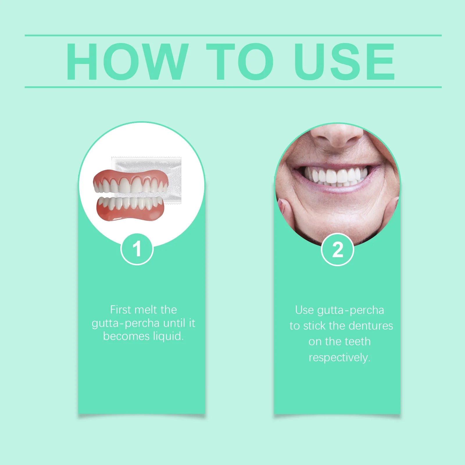Flexible Silicone Cosmetic Denture Set for Smile Restoration - 13