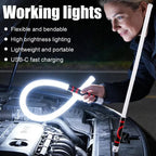 Flexible Silicone LED Work Light Rechargeable USB-C Handheld Flashlight