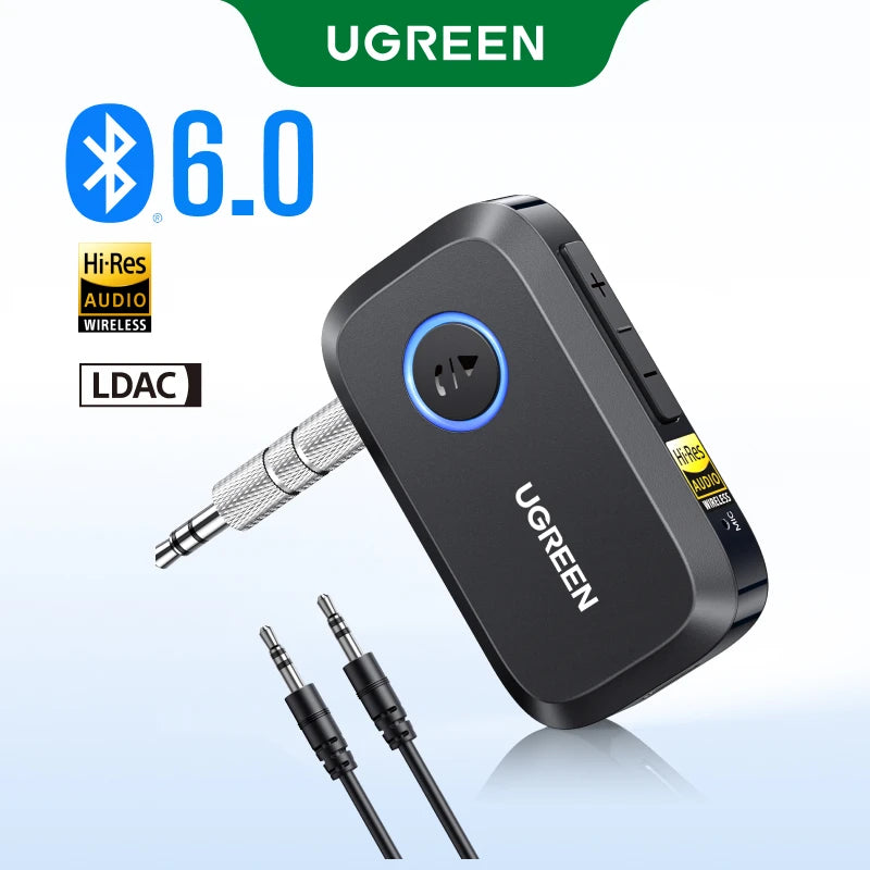 Wireless Bluetooth 5.3 Audio Receiver with Hi-Res LDAC for Speakers