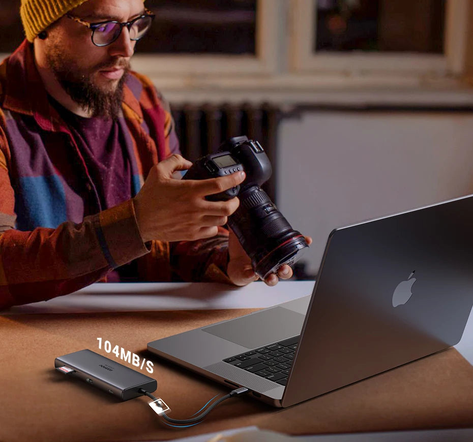 9-in-1 USB-C Hub with 4K 60Hz HDMI and 10Gbps Data Transfer