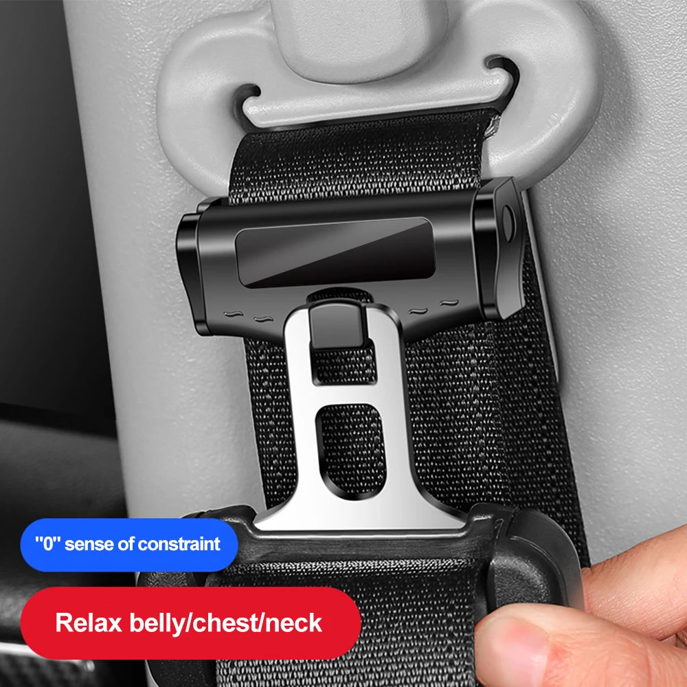 Car Seat Belt Adjuster Clip for Neck Chest and Belly Comfort