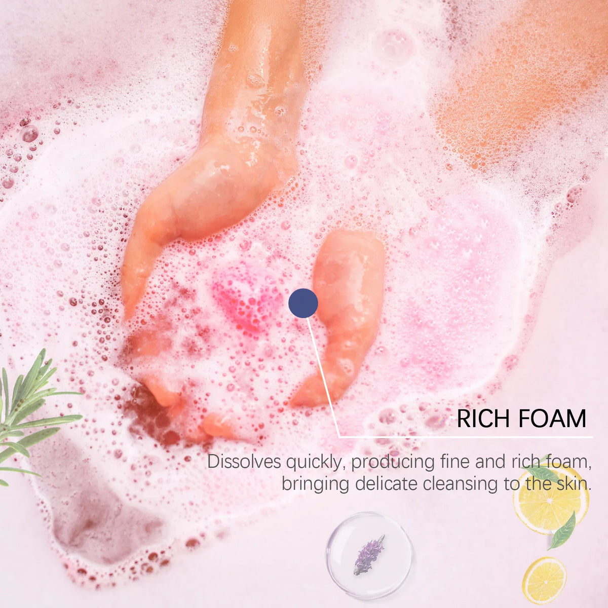 Aromatherapy Moisturizing Bath Bombs for Stress Relief