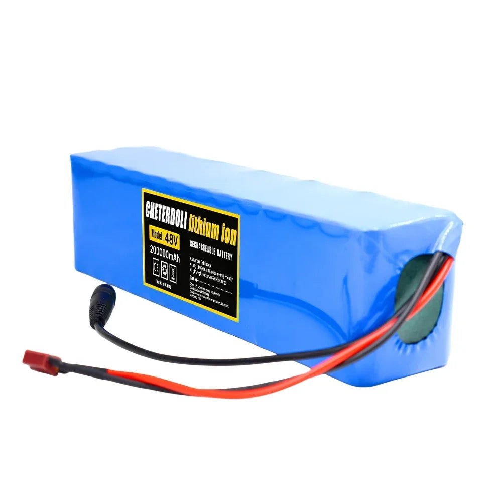 48V 20Ah Lithium-Ion E-Bike Battery Pack with Charger