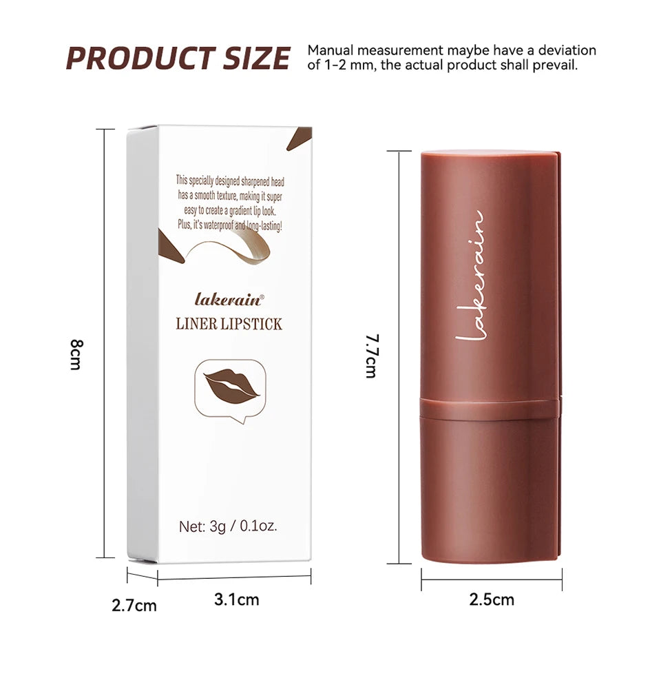 2-in-1 Waterproof Matte Lipstick and Lip Liner