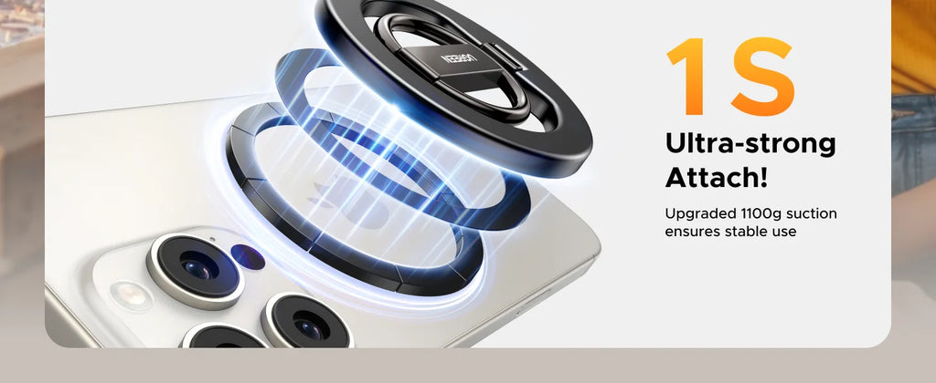 Magnetic Ring Phone Holder and Kickstand for MagSafe
