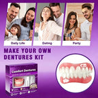 Comfort Fit Silicone Dentures Set for Instant Smile