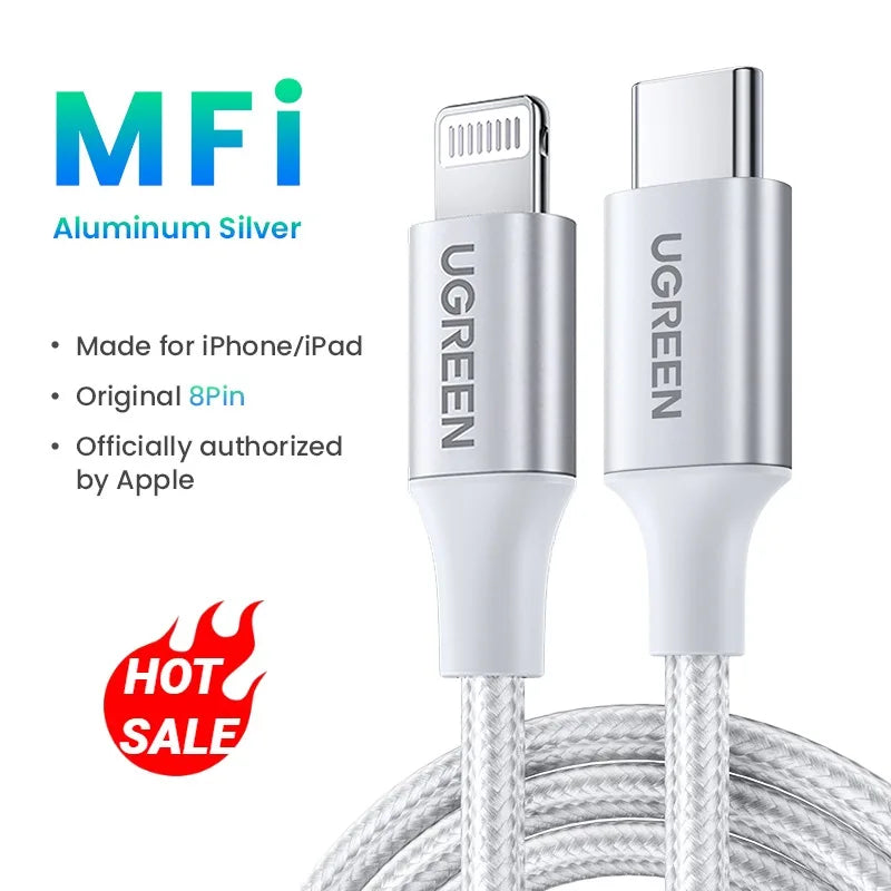 USB-C to Lightning PD Fast Charging Cable for iPhone