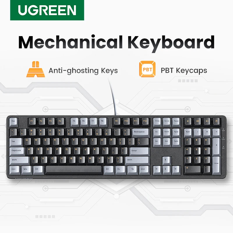 Mechanical Gaming Keyboard with PBT Keycaps