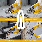 14-Inch Heavy-Duty Manual Cable Cutter for Copper and Aluminum Wire