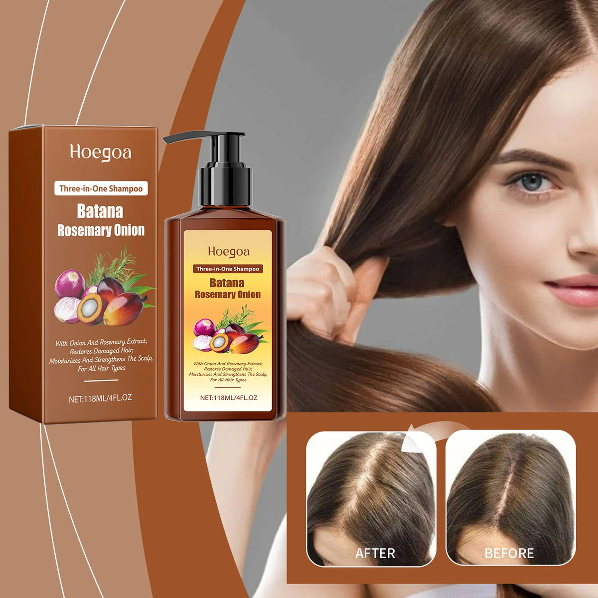 Strengthening Hair Growth and Anti-Dandruff Shampoo