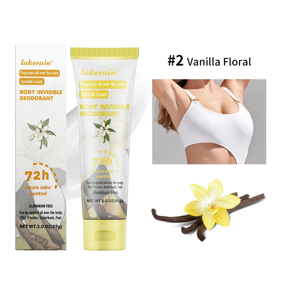 Long-Lasting Invisible Body Deodorant Cream