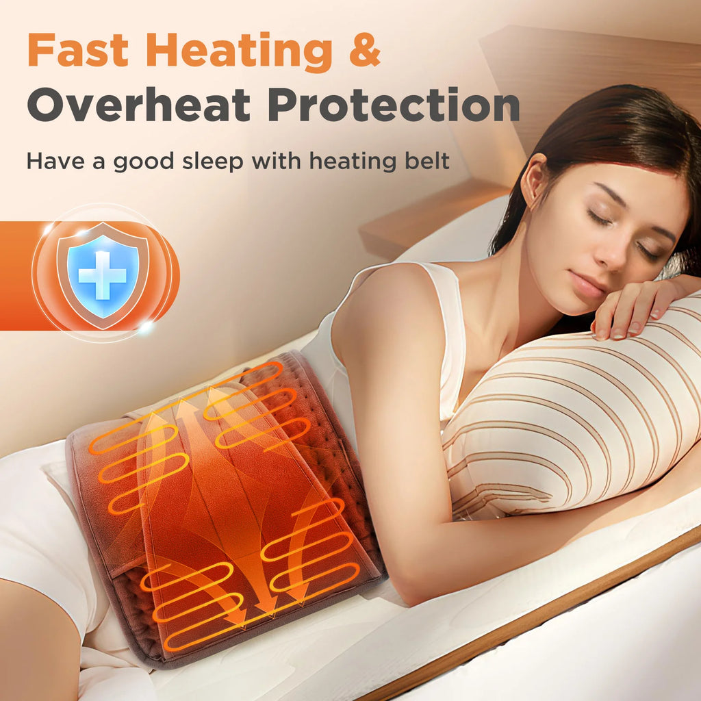 Heated Waist and Abdomen Wrap with Hand Pockets