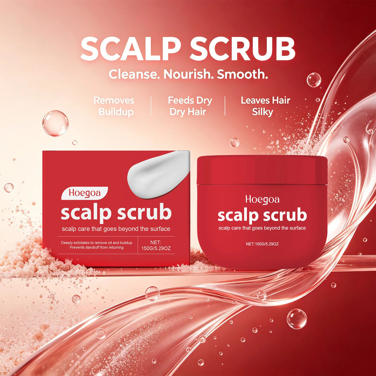 Deep Cleansing Exfoliating Scalp Scrub for Dandruff and Oily Hair