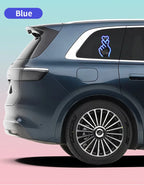 Solar USB Heart Neon LED Car Window Atmosphere Light with Sensors