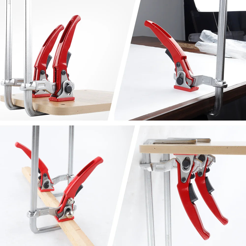 Quick Ratchet Guide Rail Clamp for Woodworking - 5