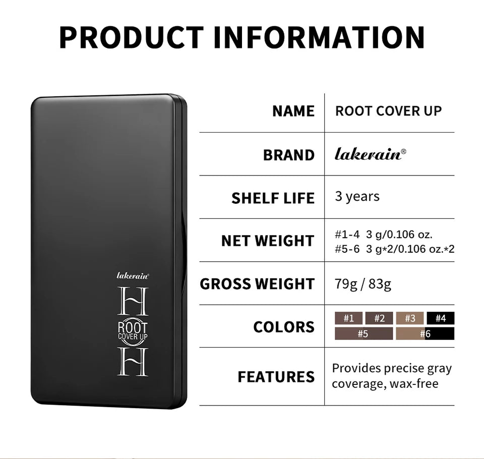 Waterproof Hairline and Root Concealer Powder Palette