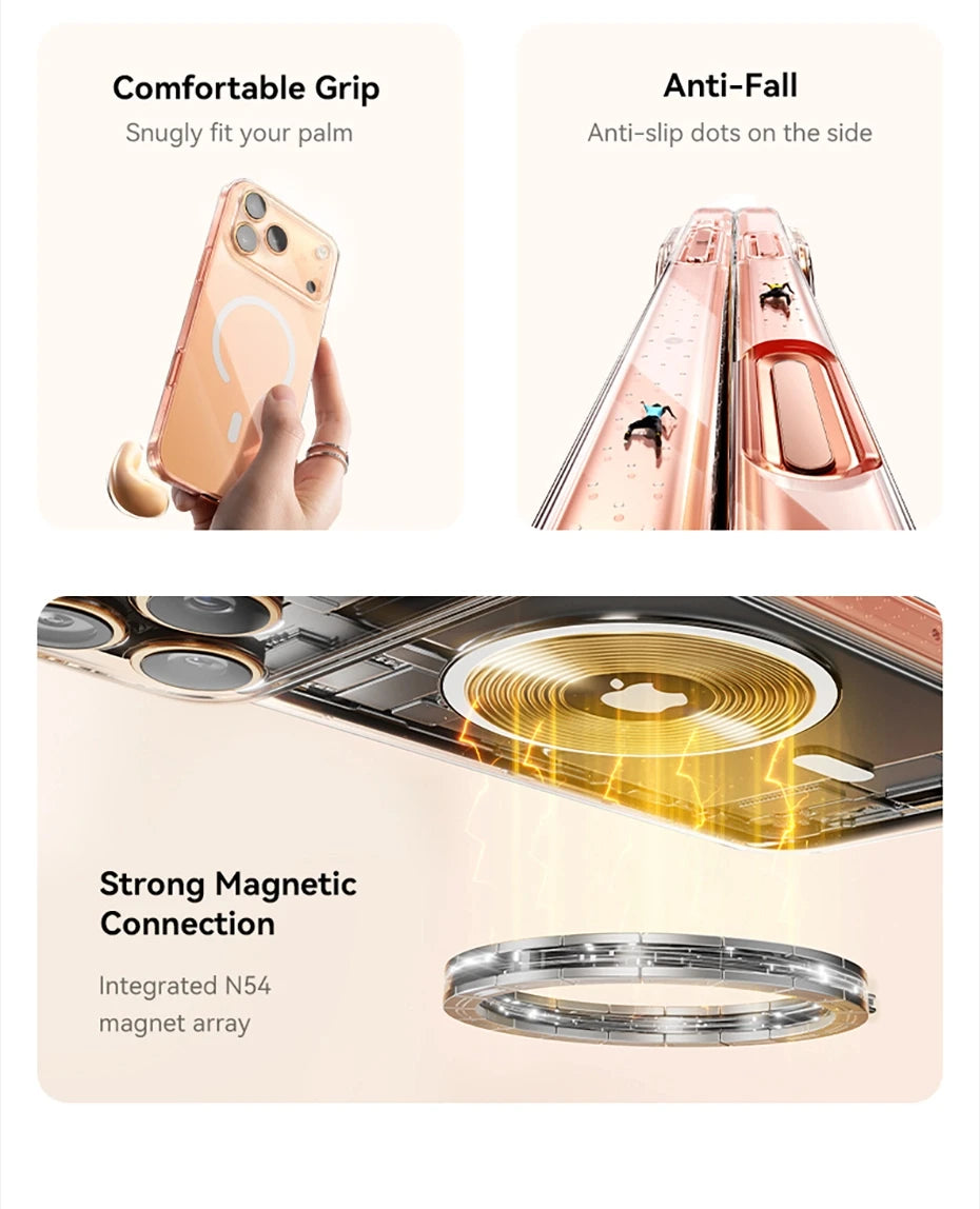 Magnetic Transparent Protective Case for iPhone