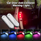 Magnetic LED Car Door Welcome Light with USB Charging and Auto Sensor