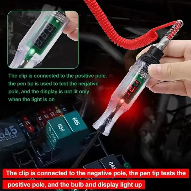 Digital LCD Car Circuit Voltage Tester Probe 3V-48V