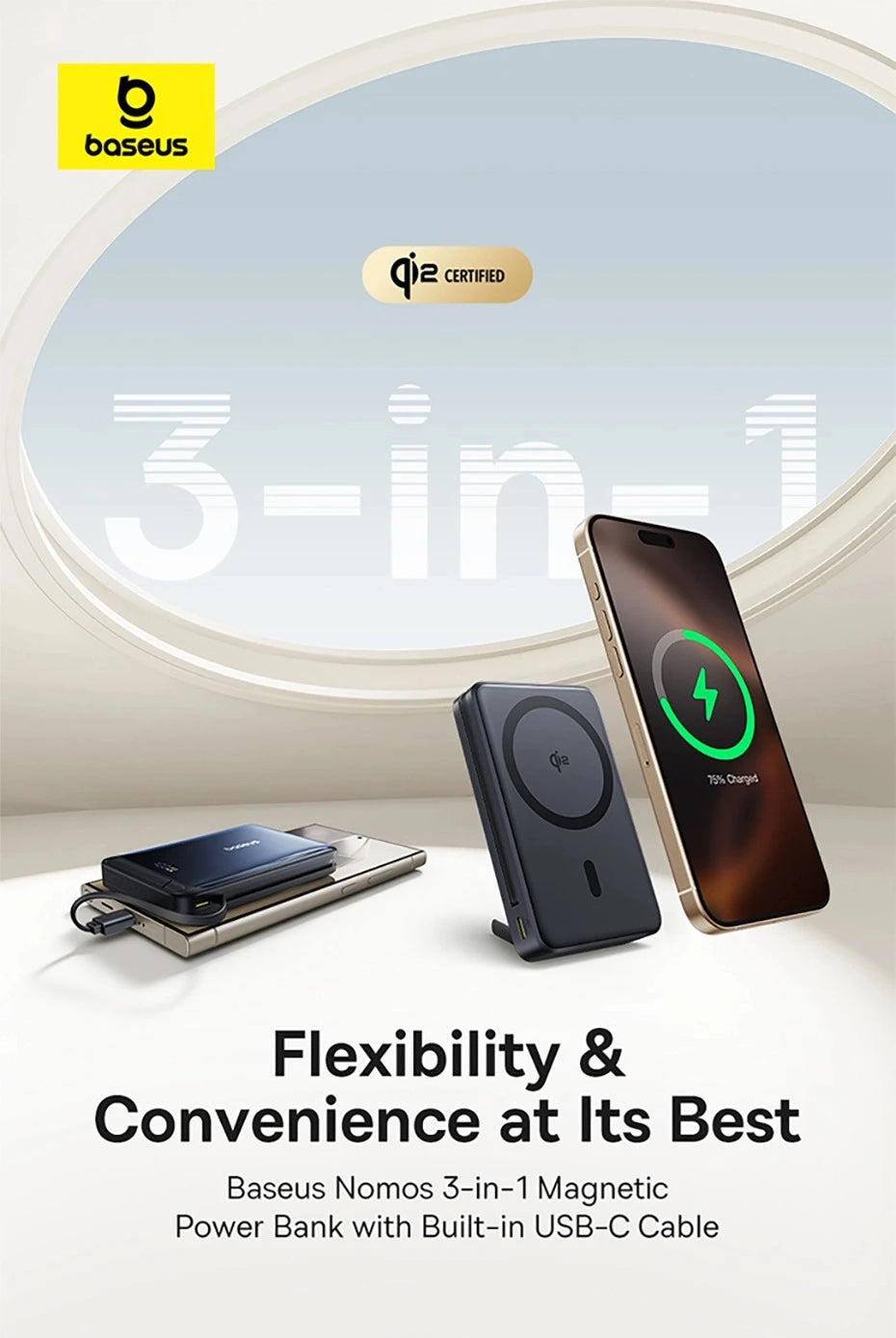 10000mAh Magnetic Wireless Power Bank with 45W Fast Charging