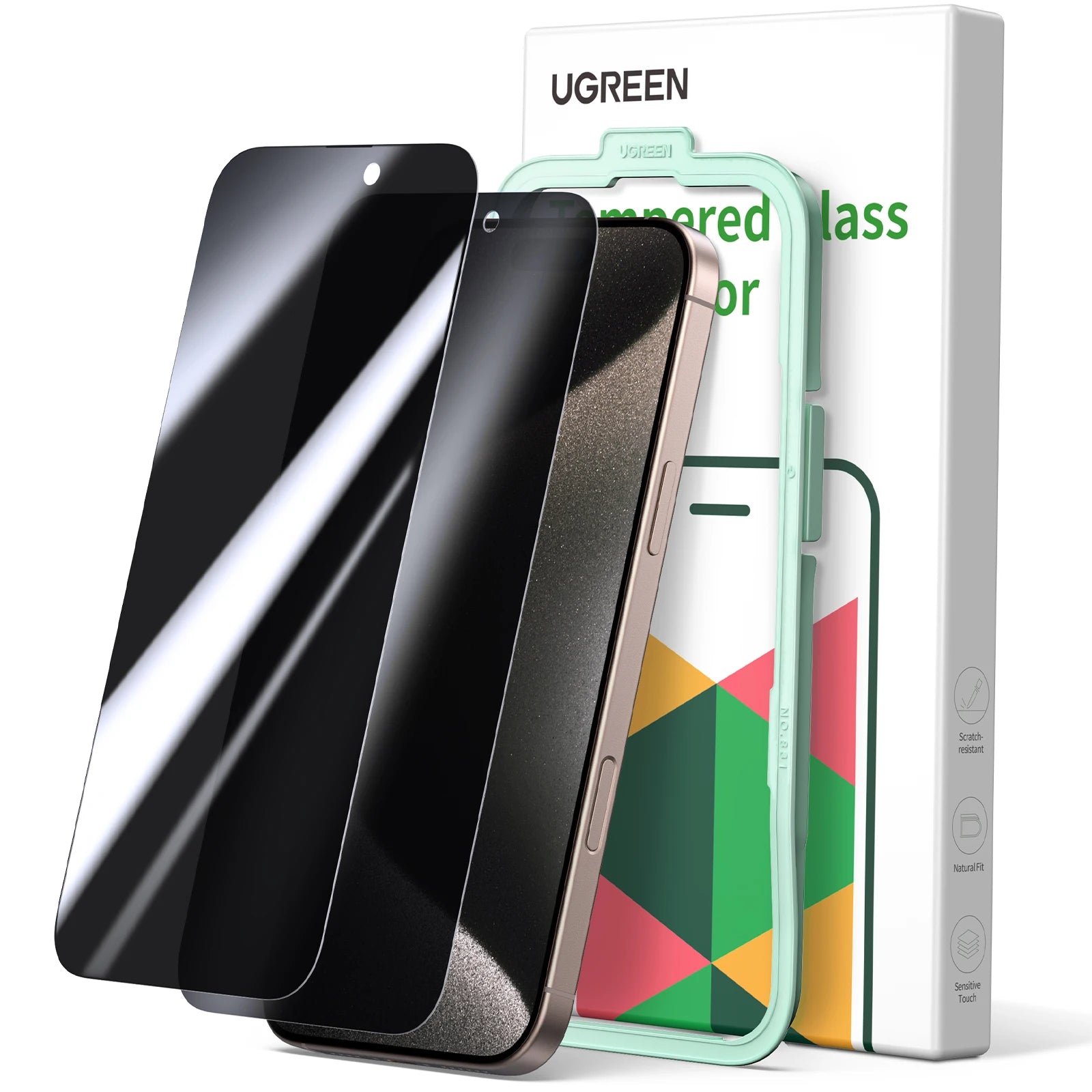 Anti-Spy Tempered Glass Privacy Screen Protector for iPhone - 25