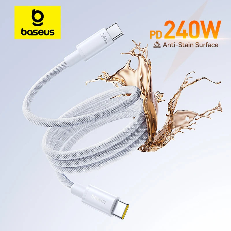 240W USB-C to USB-C Fast Charging and Data Sync Cable - 1