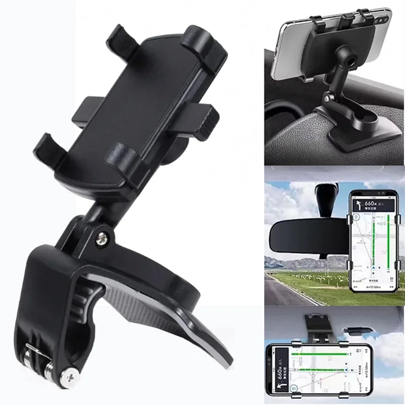 Dashboard Car Phone Holder 900 Degree Rotation Mobile Stand