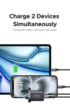 30W GaN 3-Port USB-C Fast Wall Charger