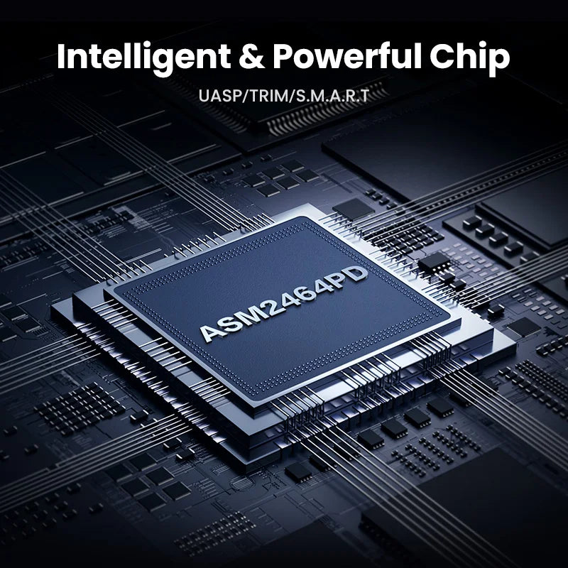 40Gbps USB4 M.2 NVMe SSD Enclosure with Cooling Fan - 6