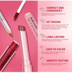 All-in-One Travel Lip Makeup Set with Liner, Lipstick, and Gloss