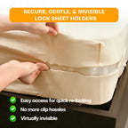 Non-Slip Bed Sheet Fastener Clips for Fitted Sheets