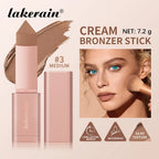 Cream Bronzer and Contouring Stick for Sculpted Face Makeup