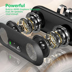 Bluetooth 5.4 Handsfree Car Kit Dual 3W Speakerphone Sun Visor Mount