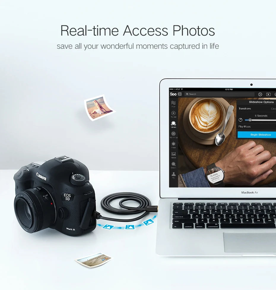 High-Speed Mini USB to USB Data Sync and Charging Cable