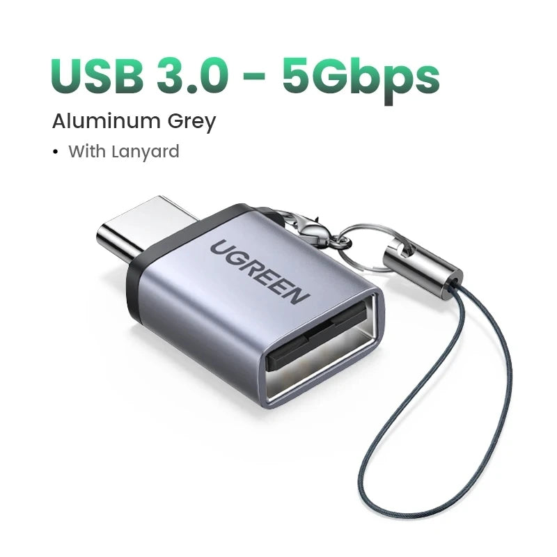 USB 3.0 to USB-C OTG Adapter for Data Sync and Charging