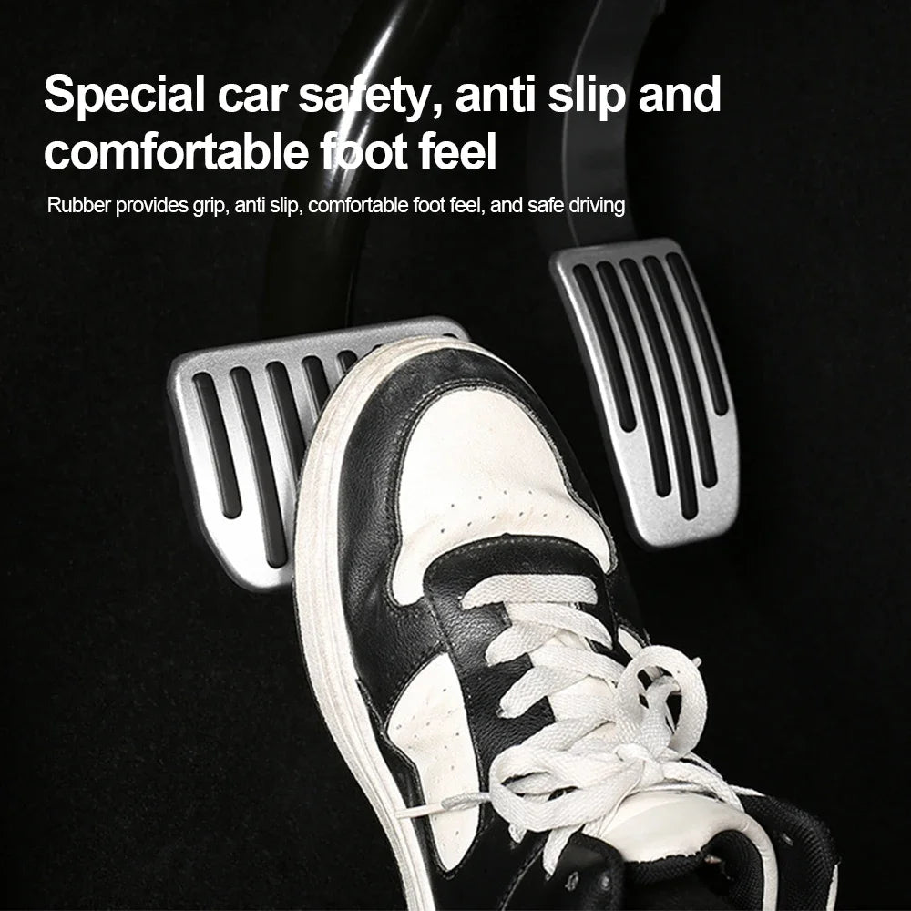Anti-Slip Aluminum Pedal Cover Set for Tesla Model 3 and Model Y - 3