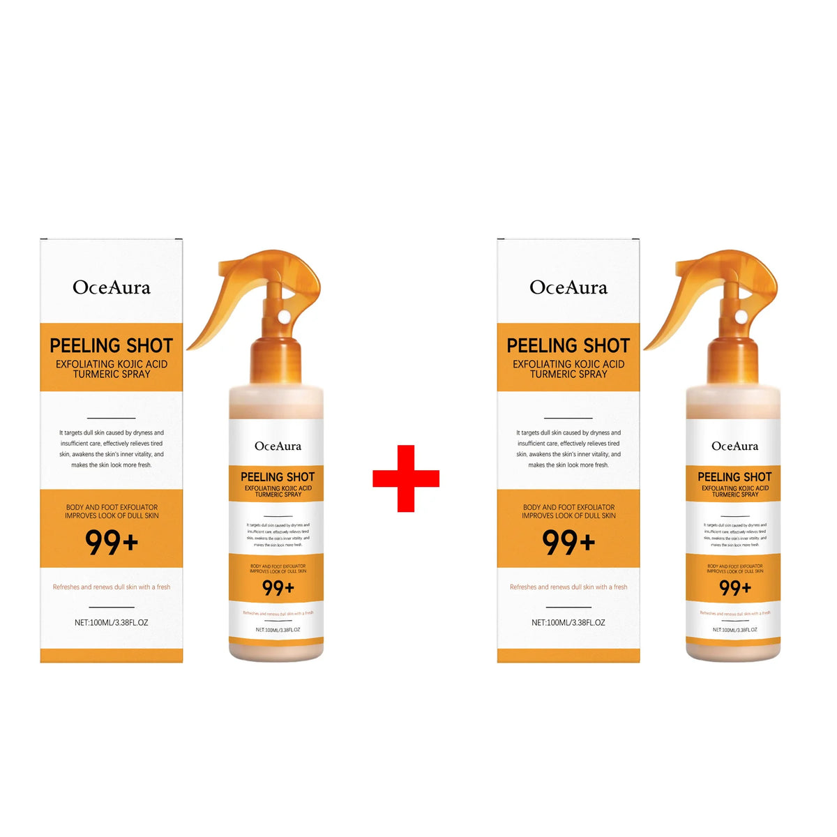 Exfoliating Skin Brightening Spray for Body and Feet