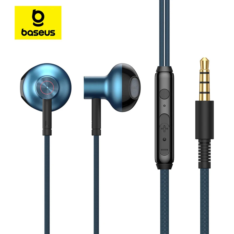 Wired In-Ear Headphones with 3.5mm Jack and Microphone