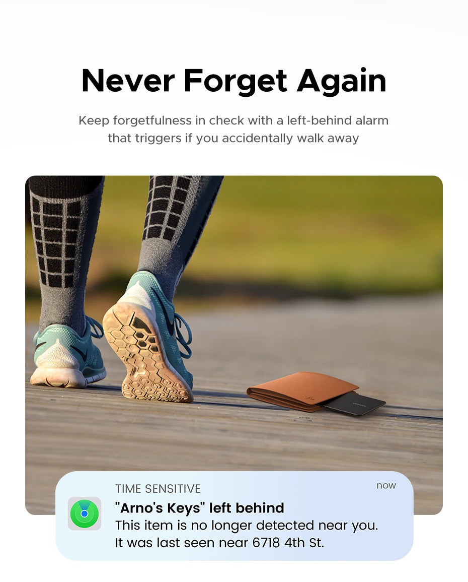 Smart Wallet Tracker Card for Apple Find My - 11