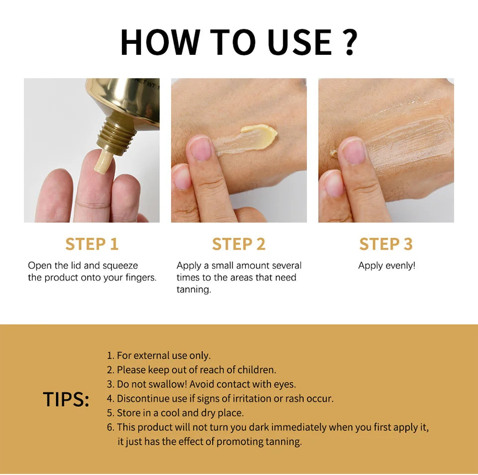 Hot Tanning Cream for Body
