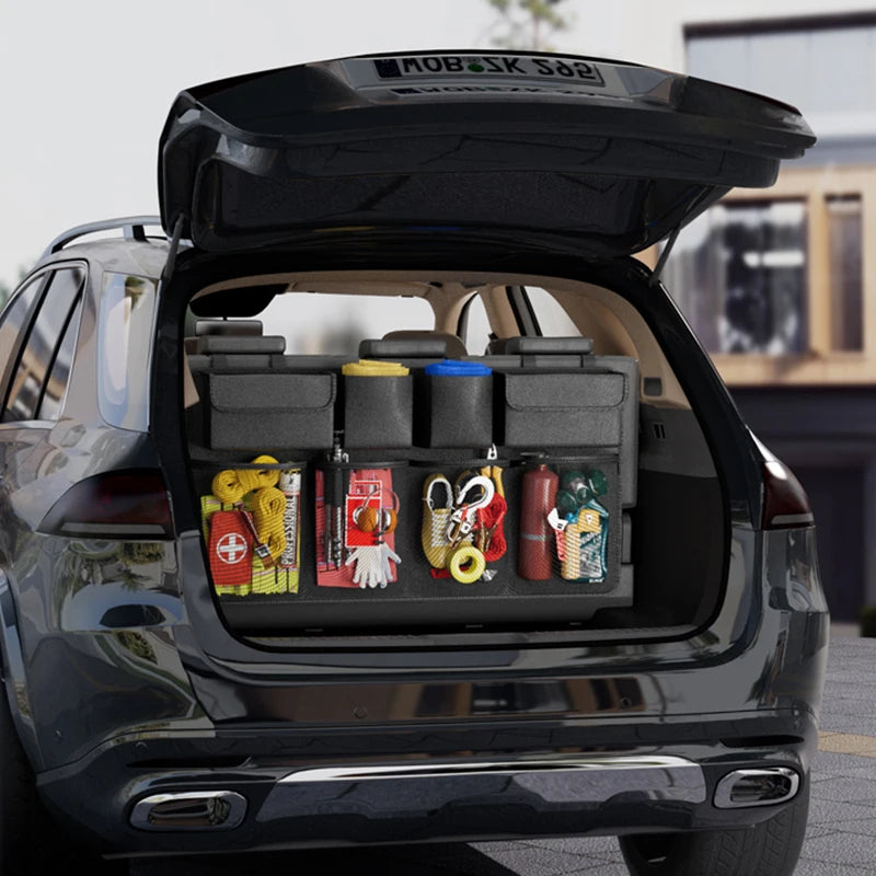 Waterproof Car Seat Back Organizer with 8 Storage Pockets - 12