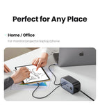 100W GaN 6-in-1 Fast Desktop Charging Station and Power Strip